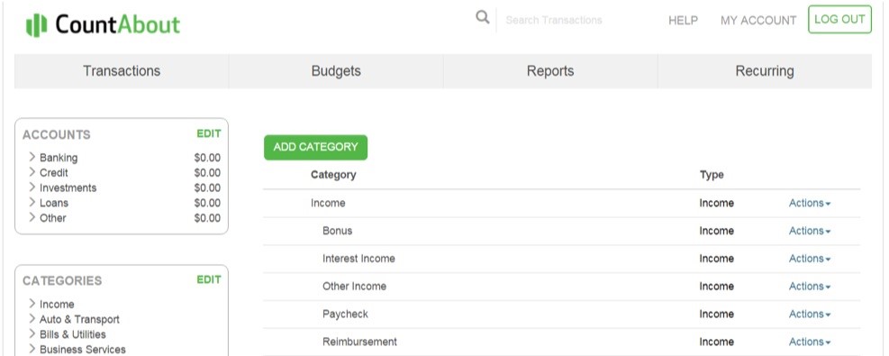 CountAbout Review: Budgeting Features and Pricing Overview