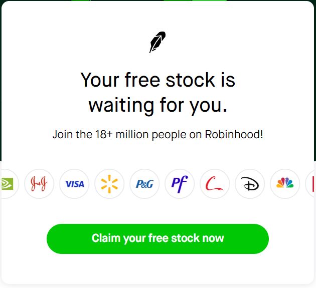 robinhood free stock is legit