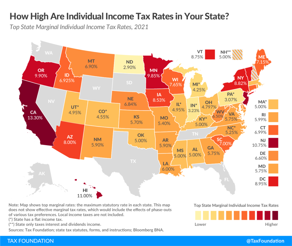 Income Tax Map