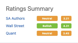 stock ratings on seeking alpha