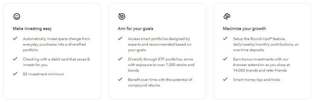 Acorns Features