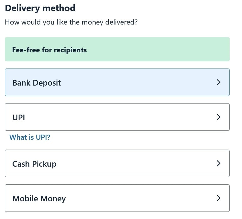 delivery method