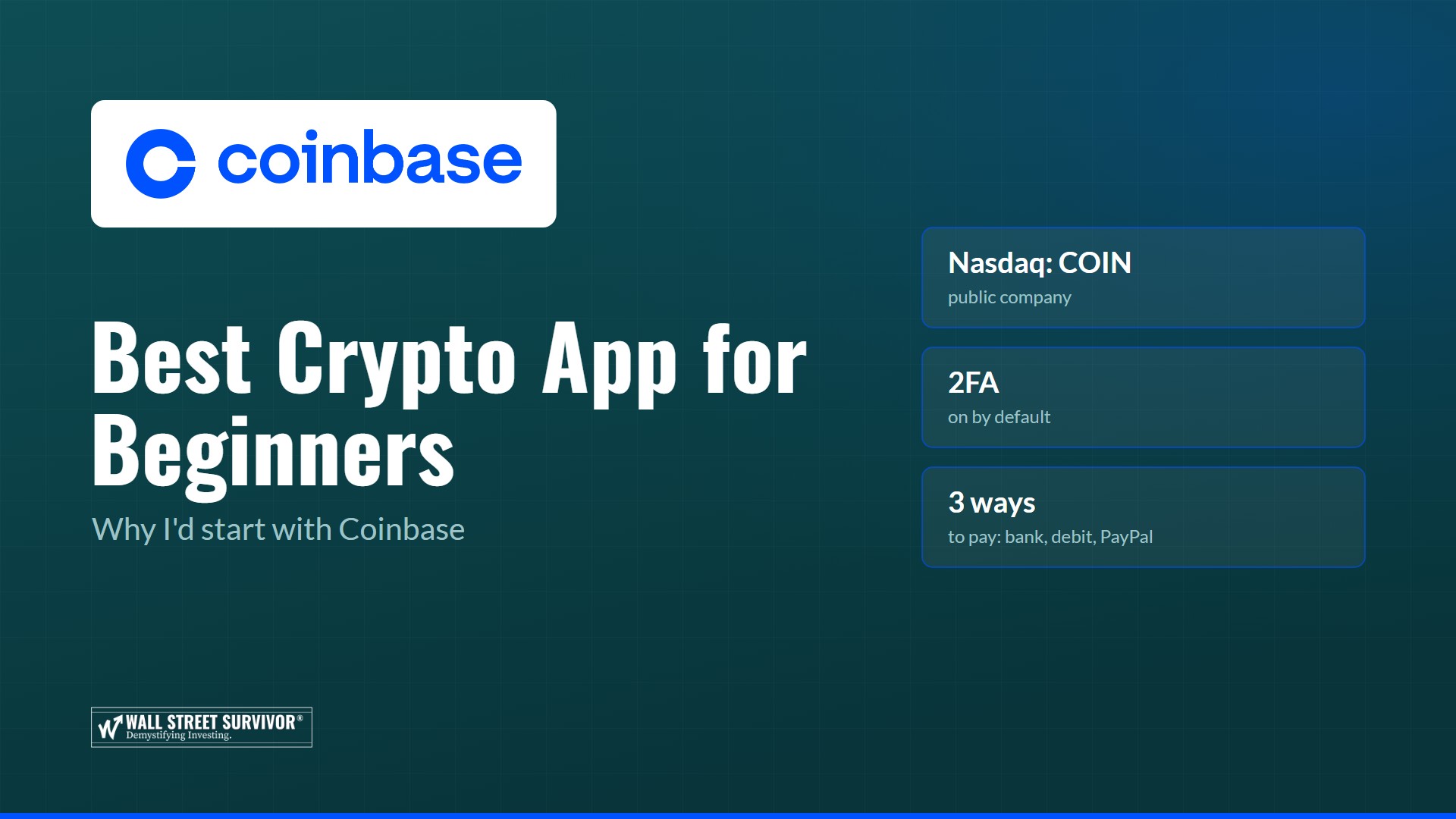 Why I might Begin With Coinbase Why I might Begin With Coinbase