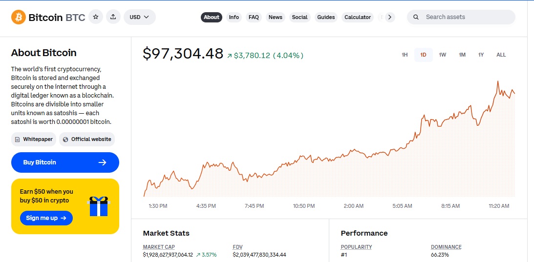 coinbase one bitcoin