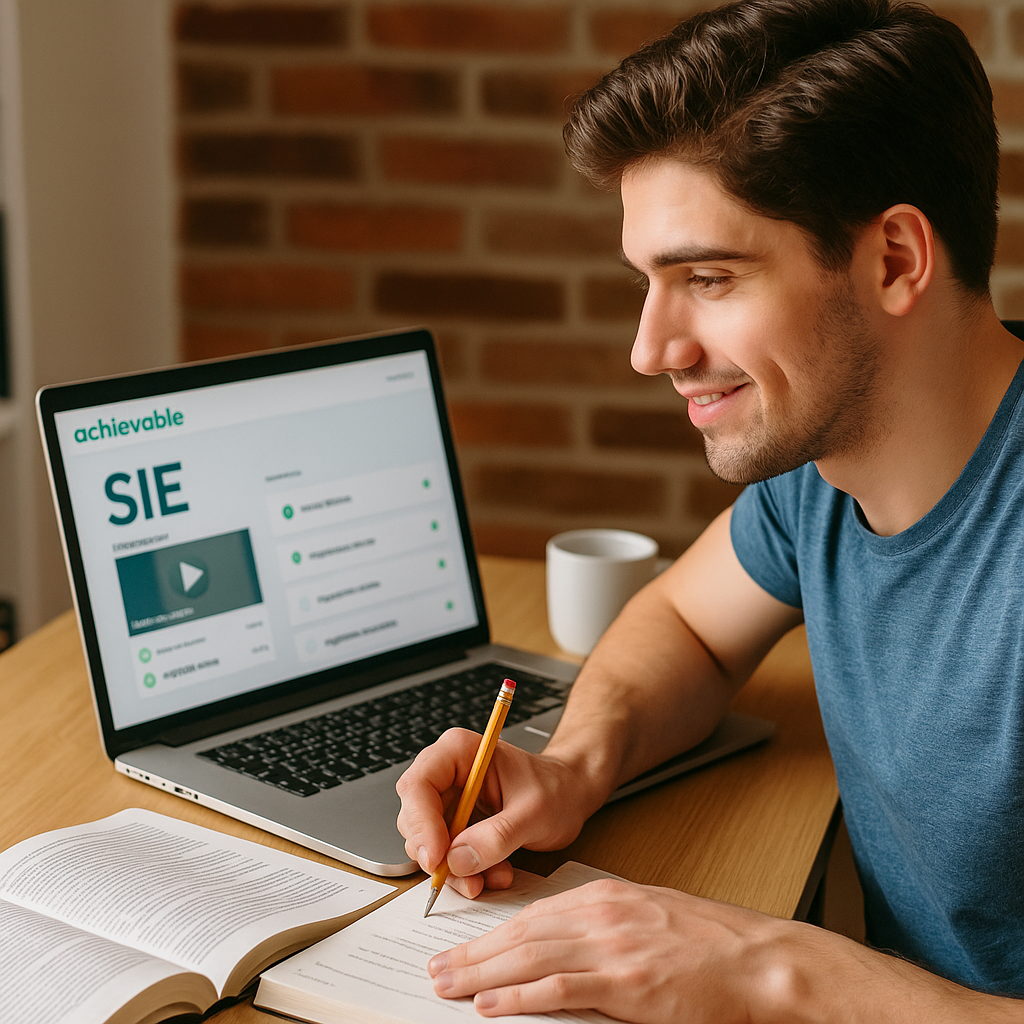 SIE Student Studying