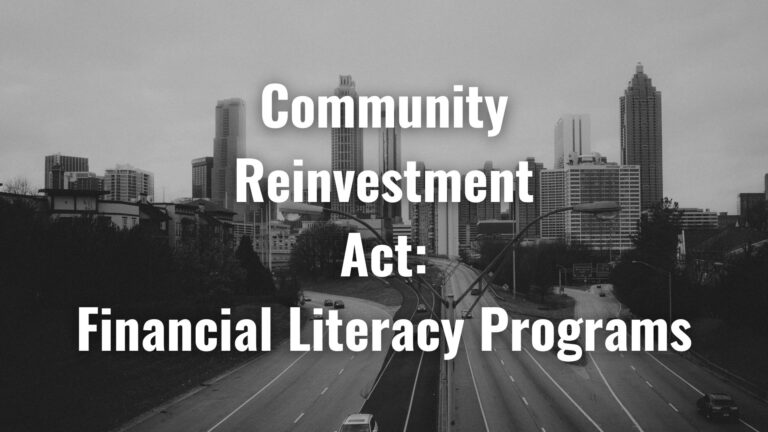 Community Reinvestment Act Financial Literacy Programs featured