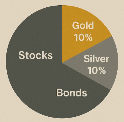 Gold and silver portfolio allocation