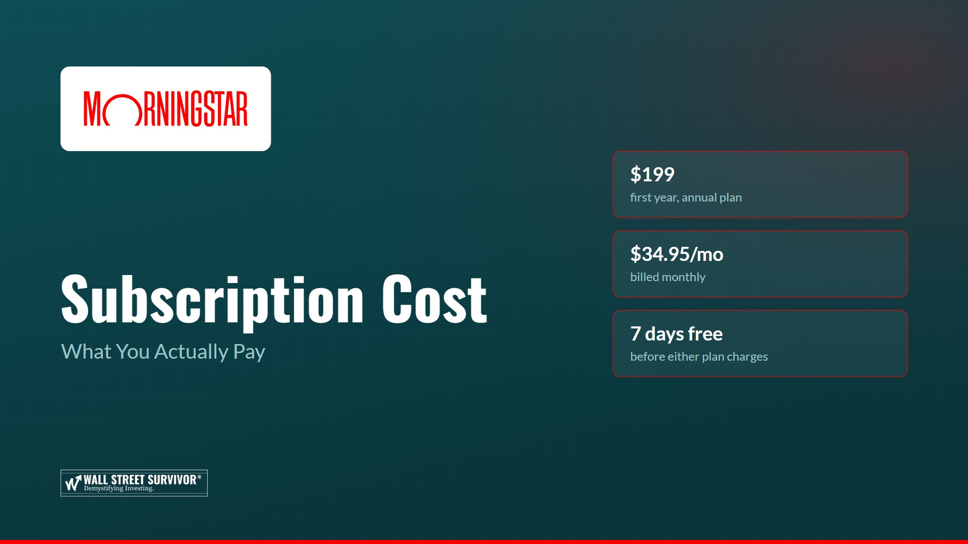 Morningstar Subscription Price: What You Really Pay
