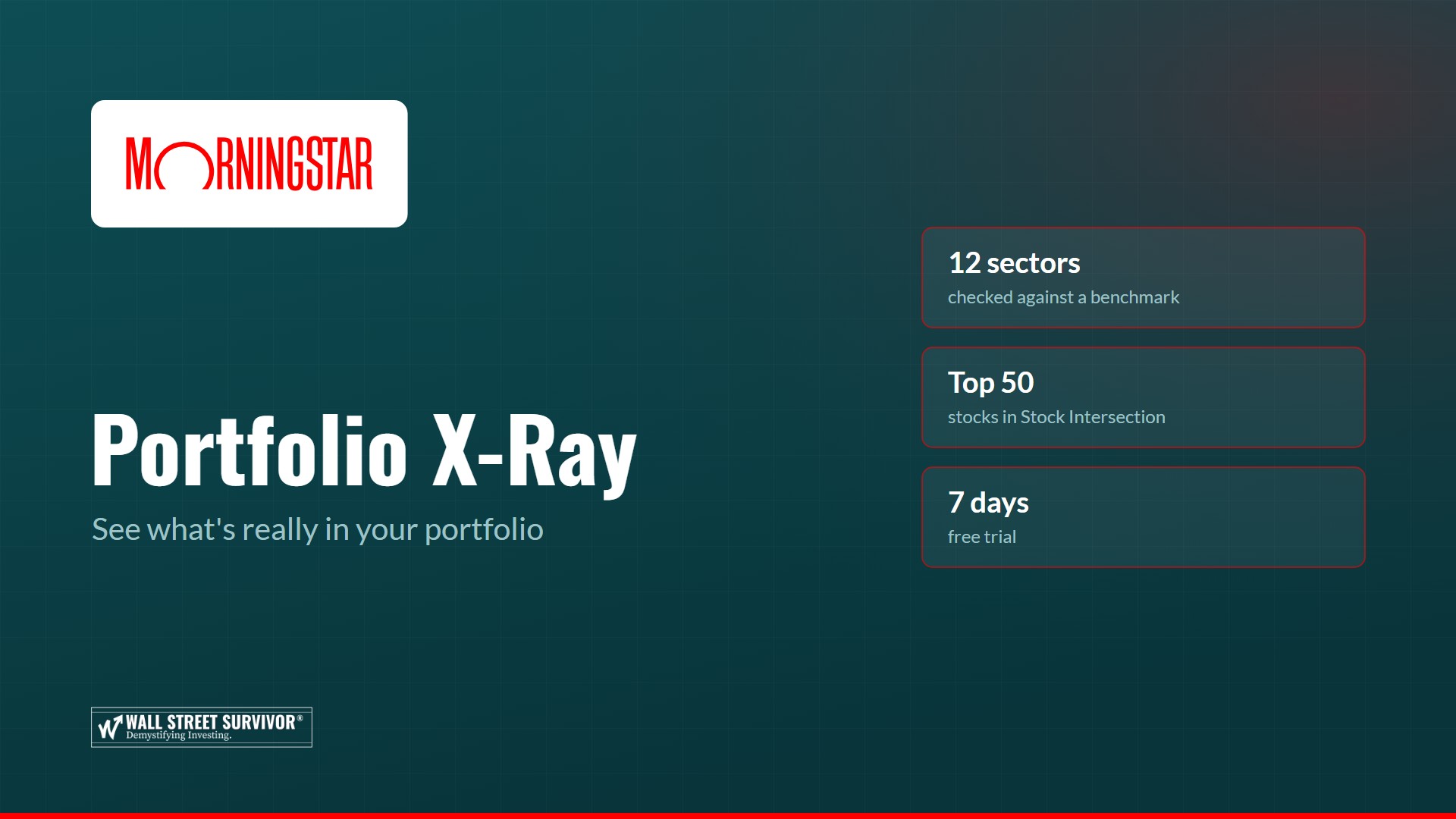 Morningstar X-Ray: See What’s Actually in Your Portfolio Morningstar X-Ray: See What’s Actually in Your Portfolio