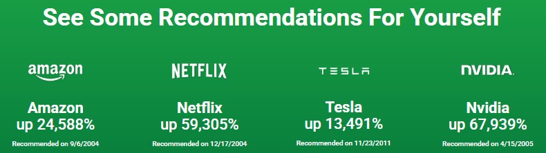 Motley Fool Sample Stock picks performance as of April 27, 2025