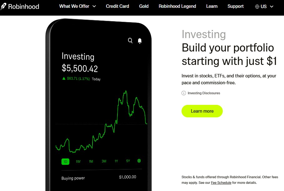 Robinhood stock broker for beginners