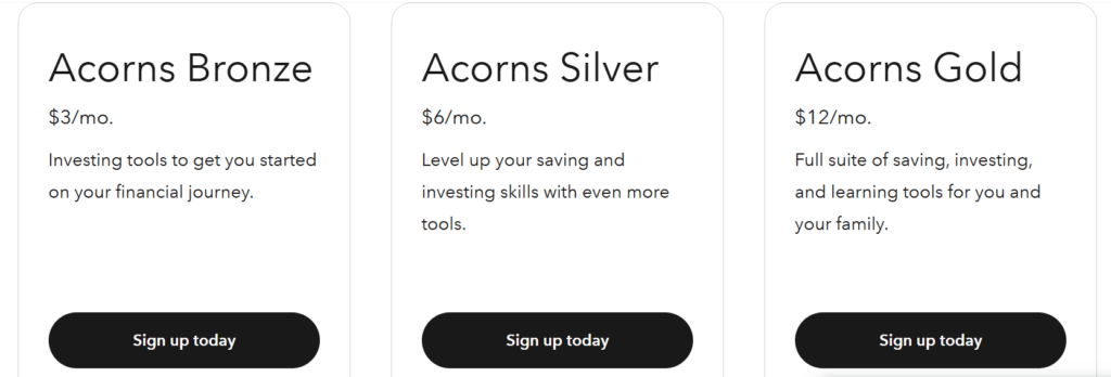 Acorns Fees