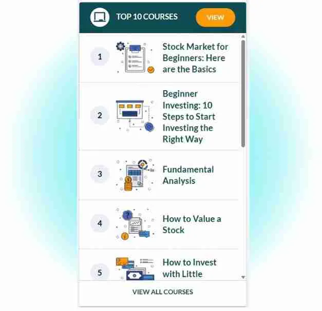 Top 10 Courses Widget