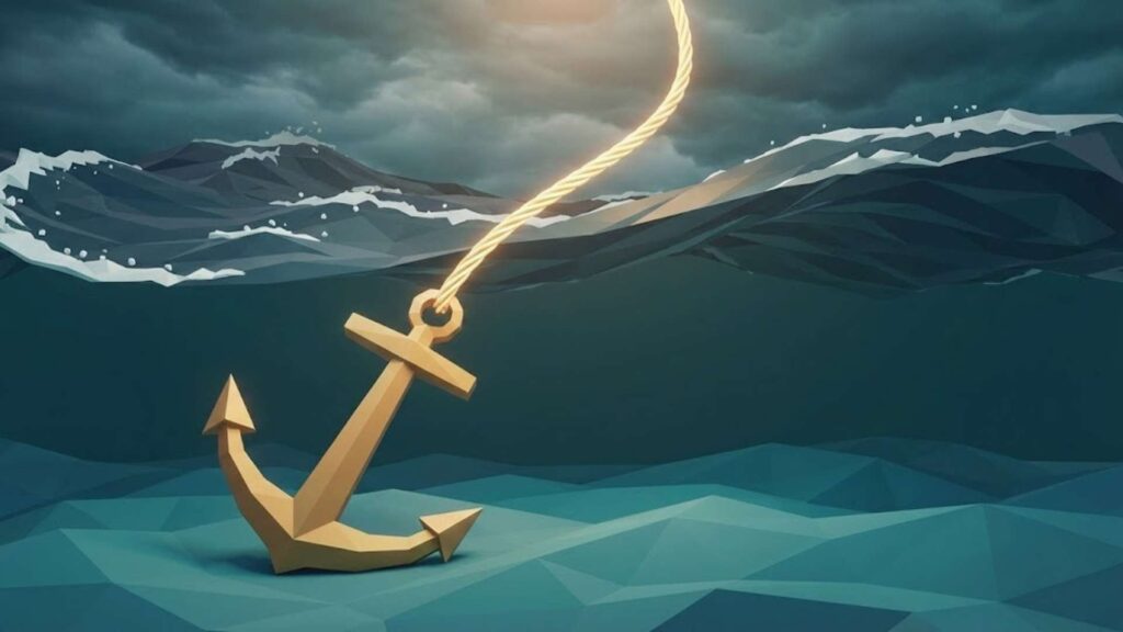 A visual of an anchor symbolizing how bonds secure your portfolio