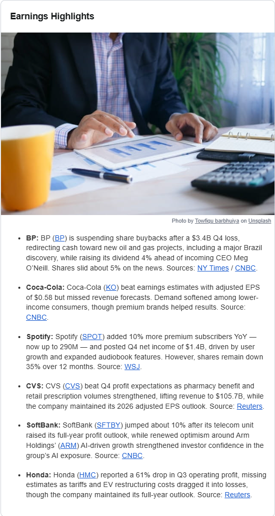 stockanalysis.com earnings highlights