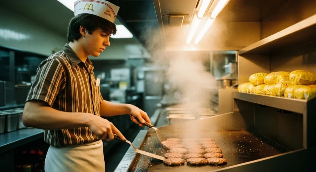 working minimum wage job at McDonald's