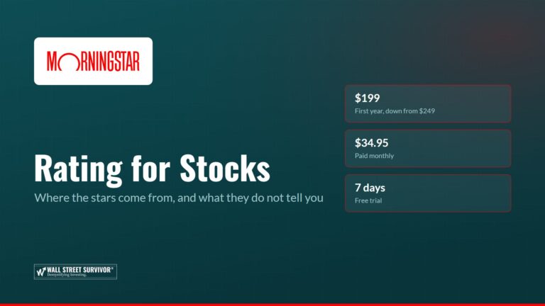 Morningstar rating for stocks