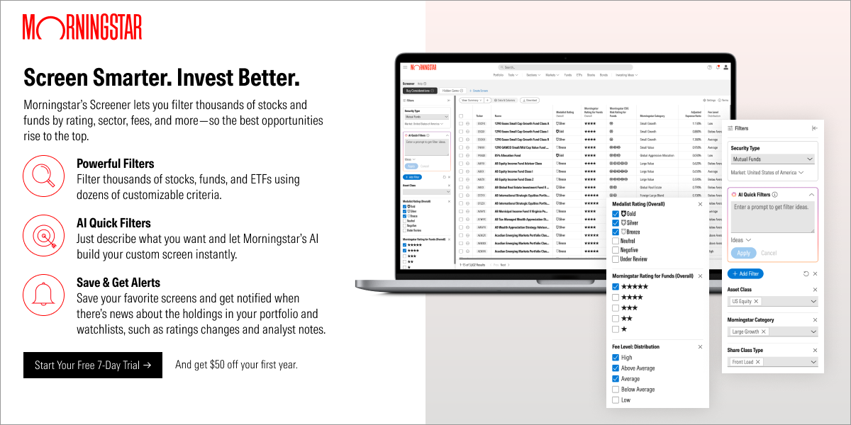 morningstar stock screener