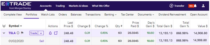 Motley Fool Stock Pick TSLA