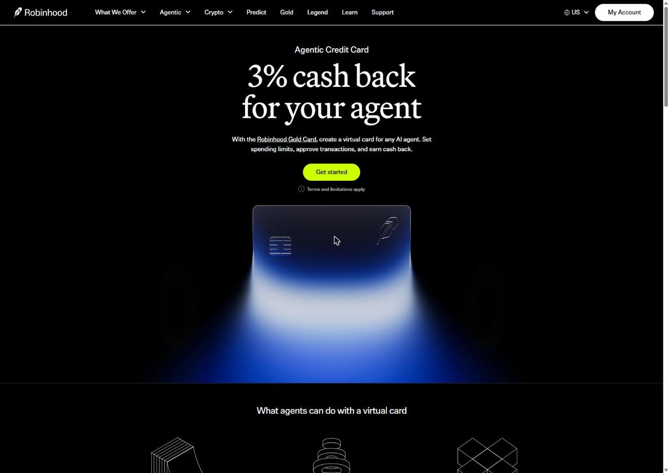 Virtual card controls for AI agents