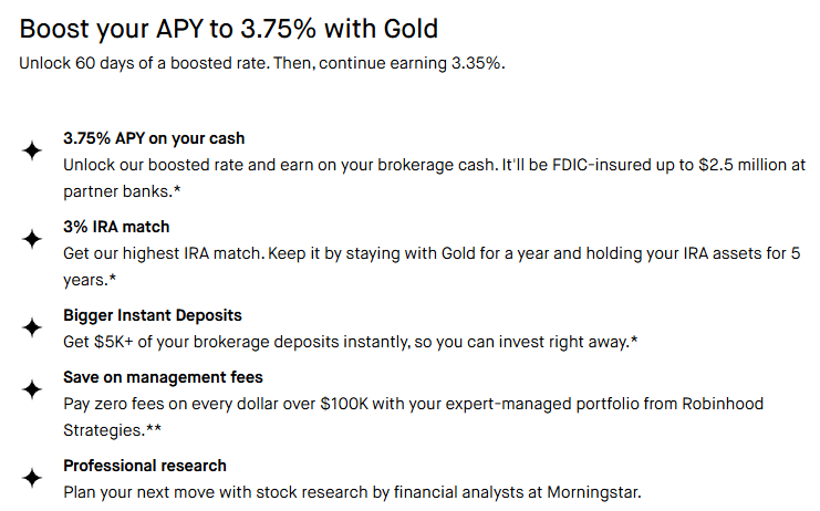 robinhood gold bonus